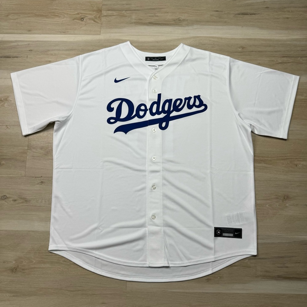 Nike MLB Los Angeles Dodgers Justin Turner #10 Home Jersey White- Men’s Size 2XL